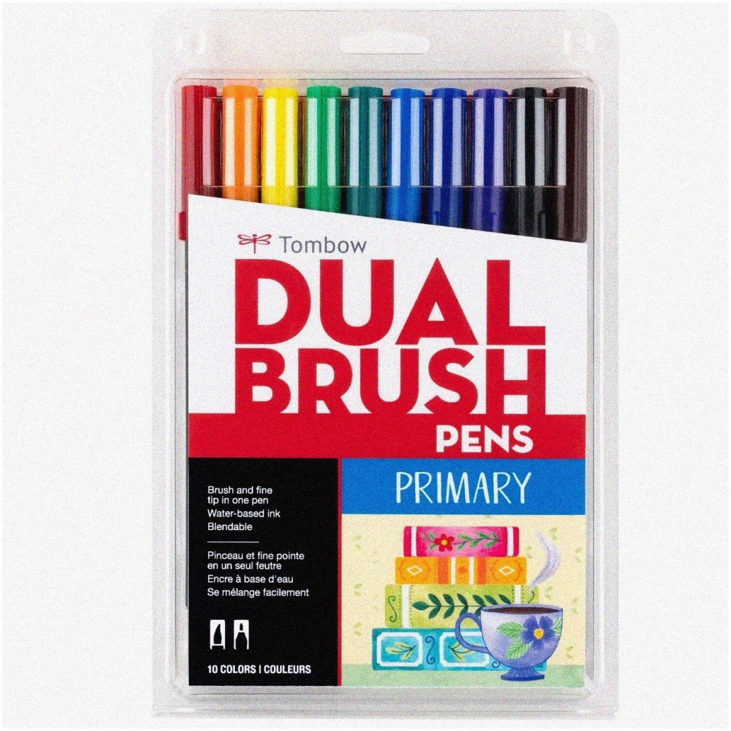 Rainbow Duet: Dual-Tip Watercolor Markers 10 Pack