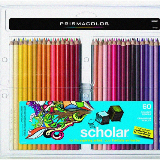 Vibrant Scholar Palette 60 Color Pencils Set