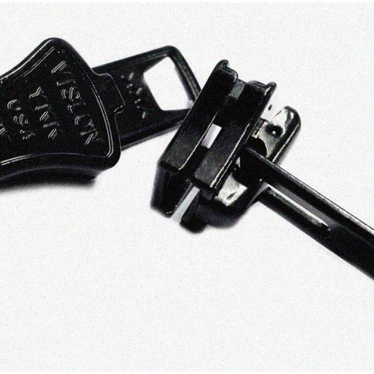 10 Heavy Black Zipper Sliders for Jackets (2 Pack)