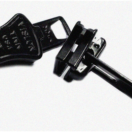 10 Heavy Black Zipper Sliders for Jackets (2 Pack)