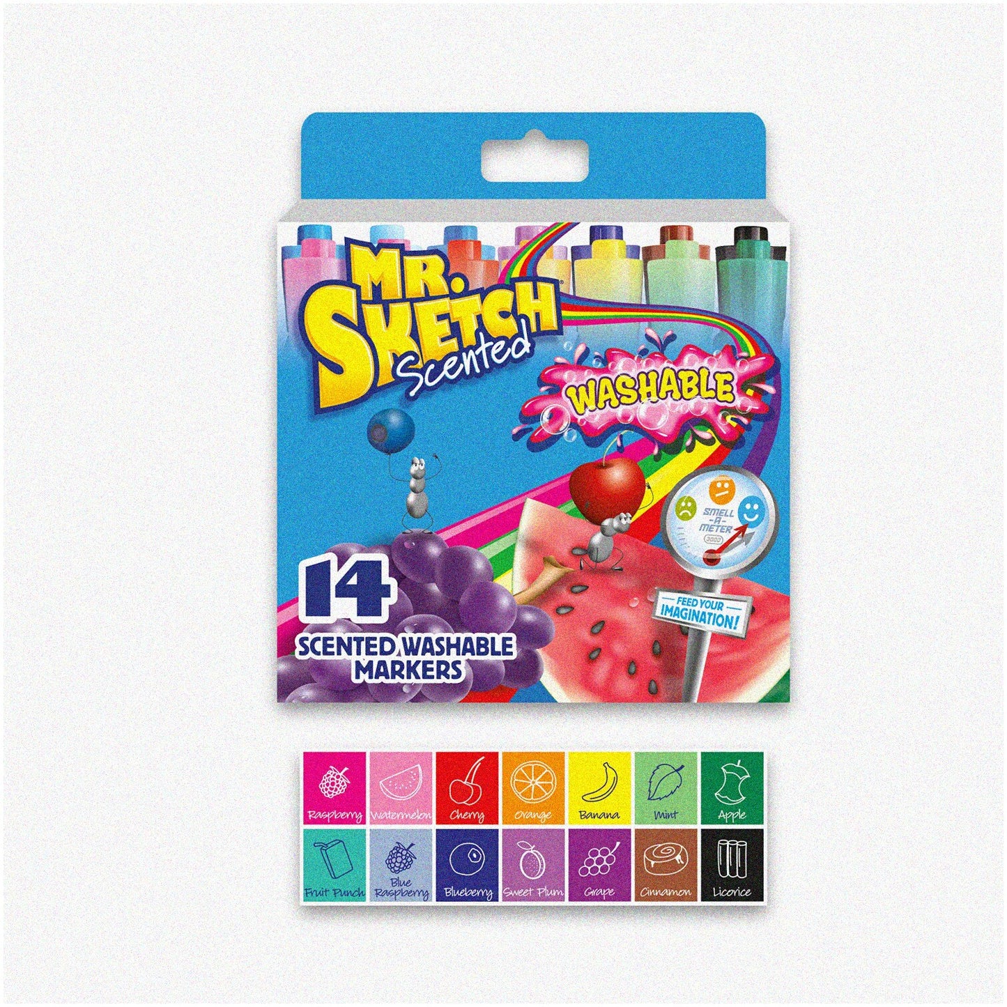 14-Pack Assorted Scented Markers with Chisel Tips