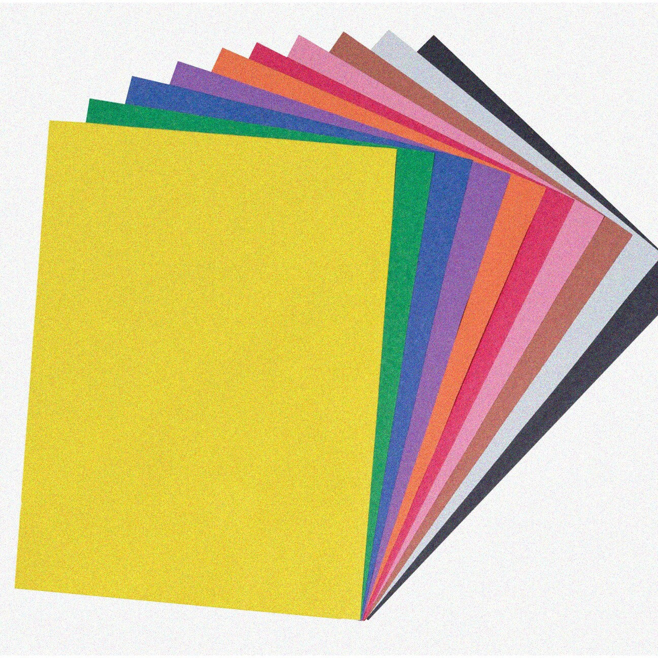 Rainbow Palette 10 Assorted Colors Construction Paper Set 9" x 12"