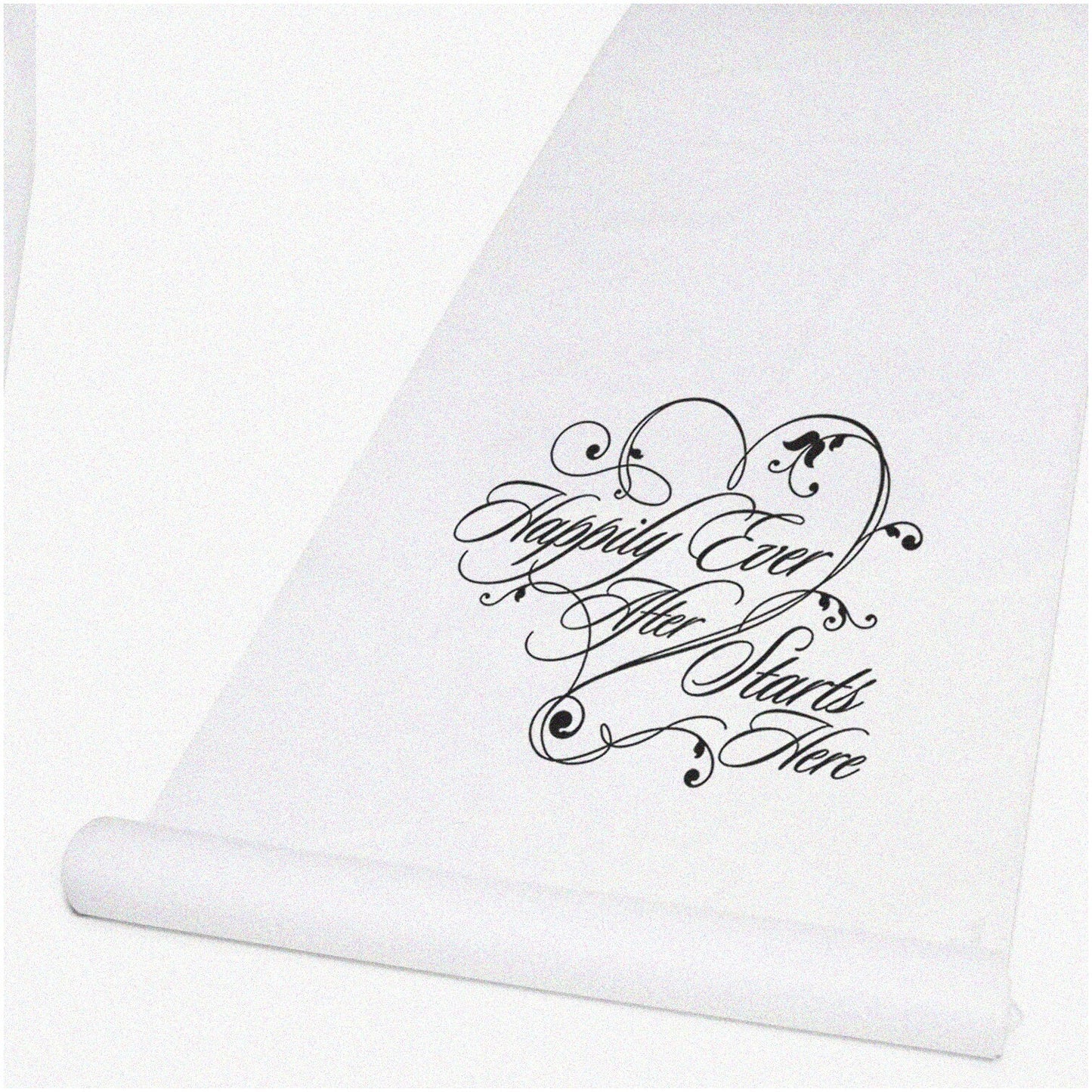 White Fabric Wedding Aisle Runner 100ft