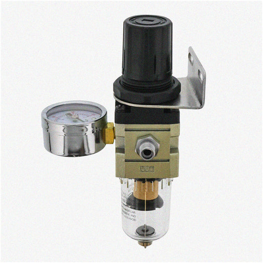 Mini Regulator with Gauge and Water Trap Filter