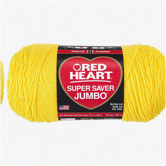 Jumbo Bright Yellow Acrylic Yarn 1 Skein