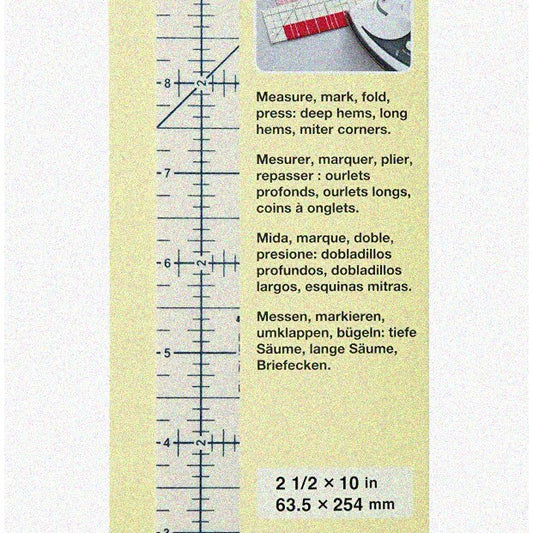 Heat-Activated Measuring Ruler 2.5x10 Inches