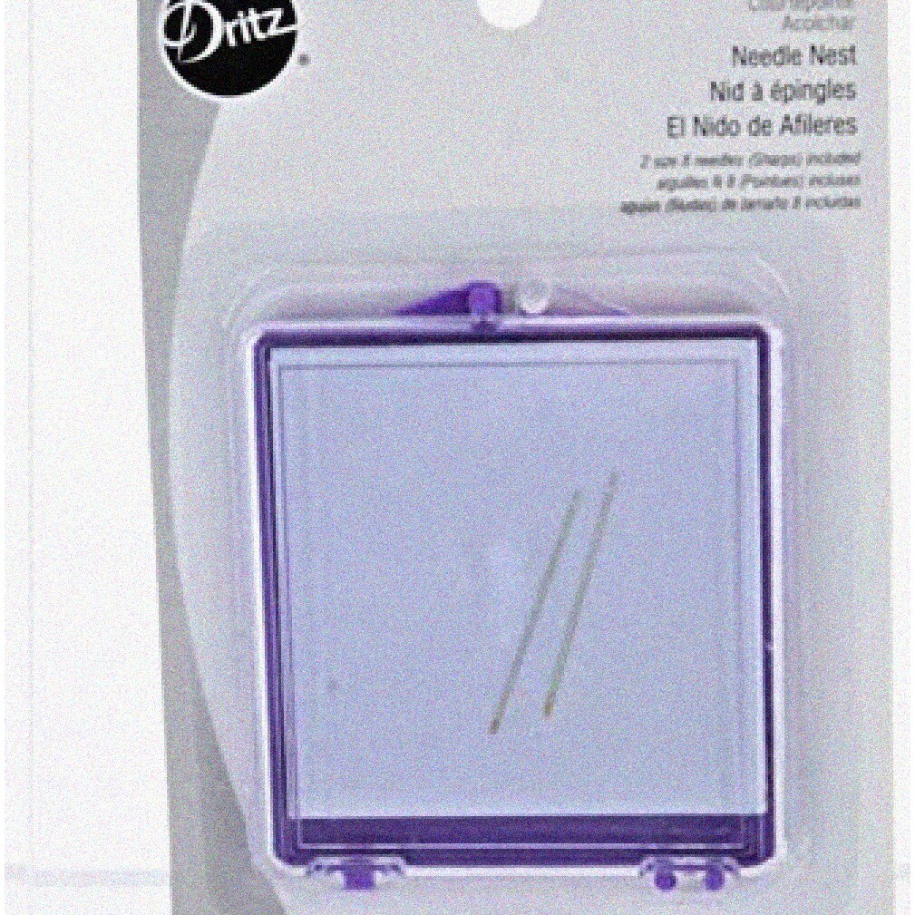 Vibrant Purple Magnetic Needle Case 3.25x2.75x0.375