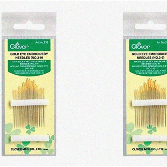 Deluxe Pack of 32 Gold Embroidery Needles
