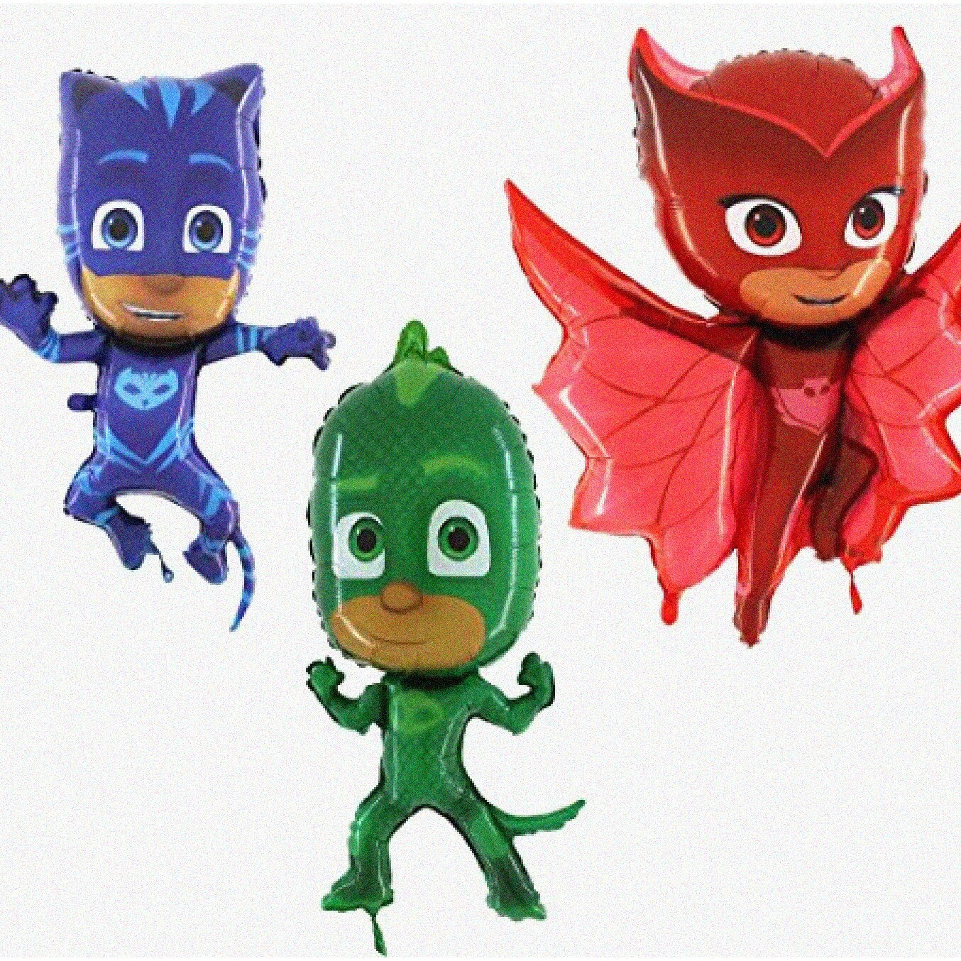 Feline Fun Balloon Trio - Catboy, Gekko, Owlette