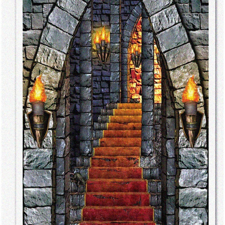 Medieval Castle Party Door Cover 30" x 5'