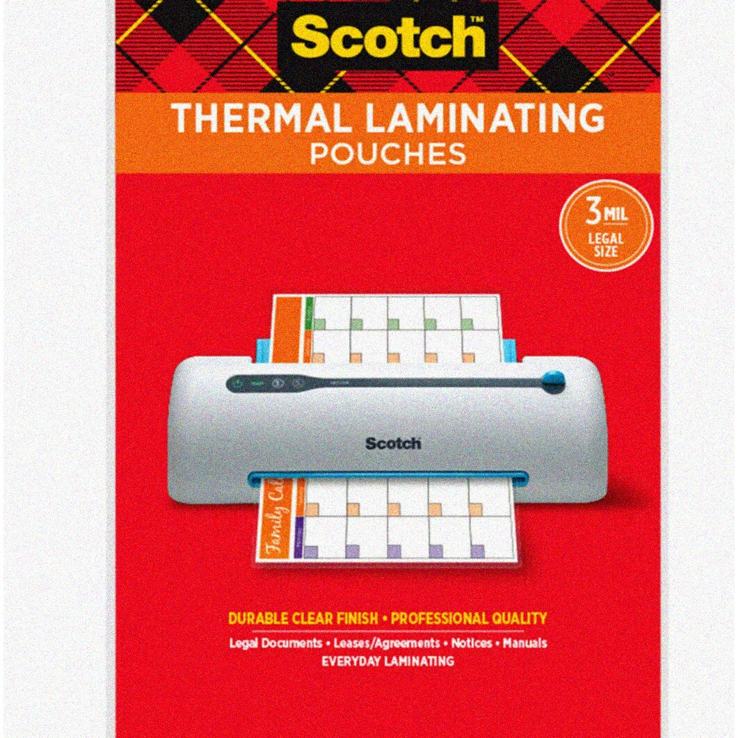 CrystalShield Legal Size Thermal Laminating Pouches 20 Clear