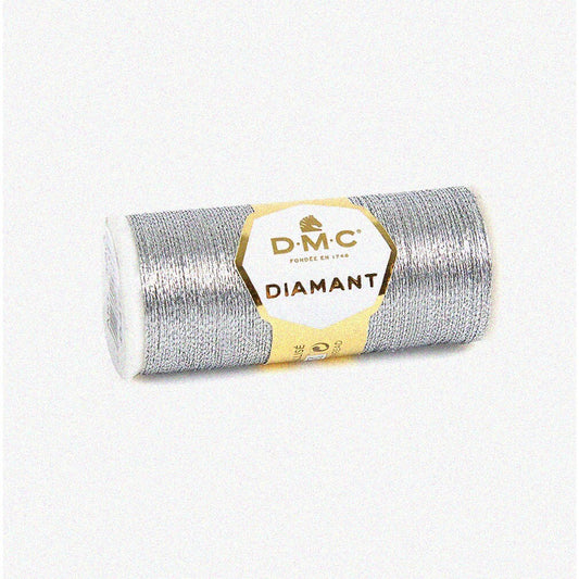 Metallic Embroidery Thread Dark Silver 38.2 Yards