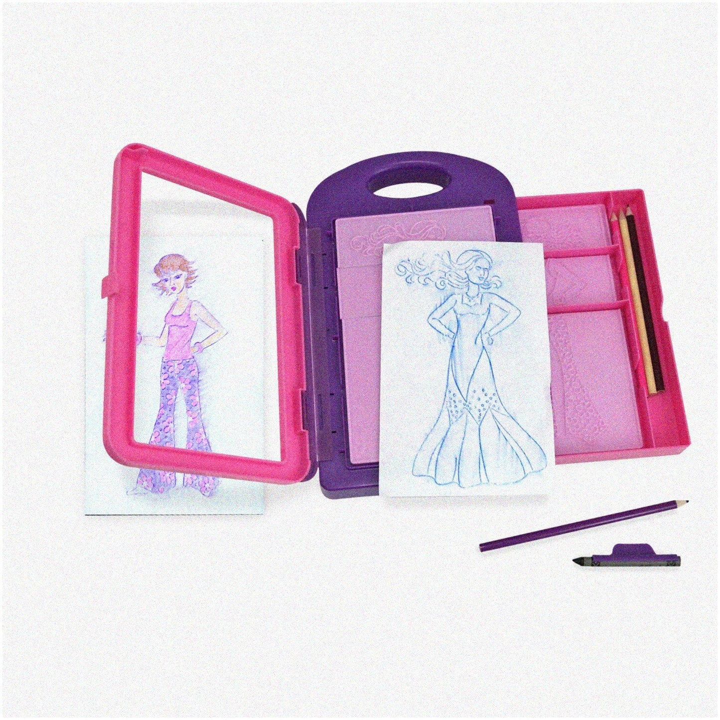 Fashion Rubbing Plate Kit 16 Pieces White