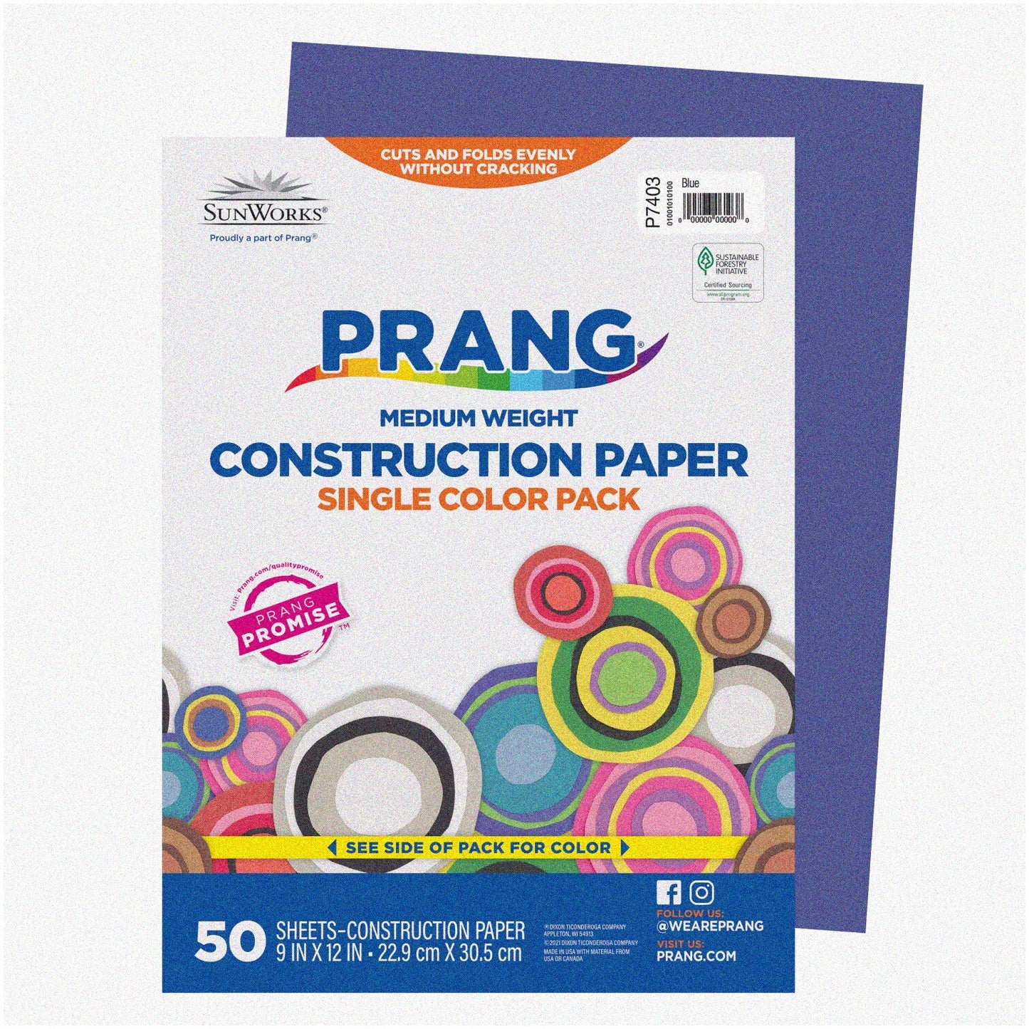 Vibrant 9x12 Construction Paper Pack 50 Sheets