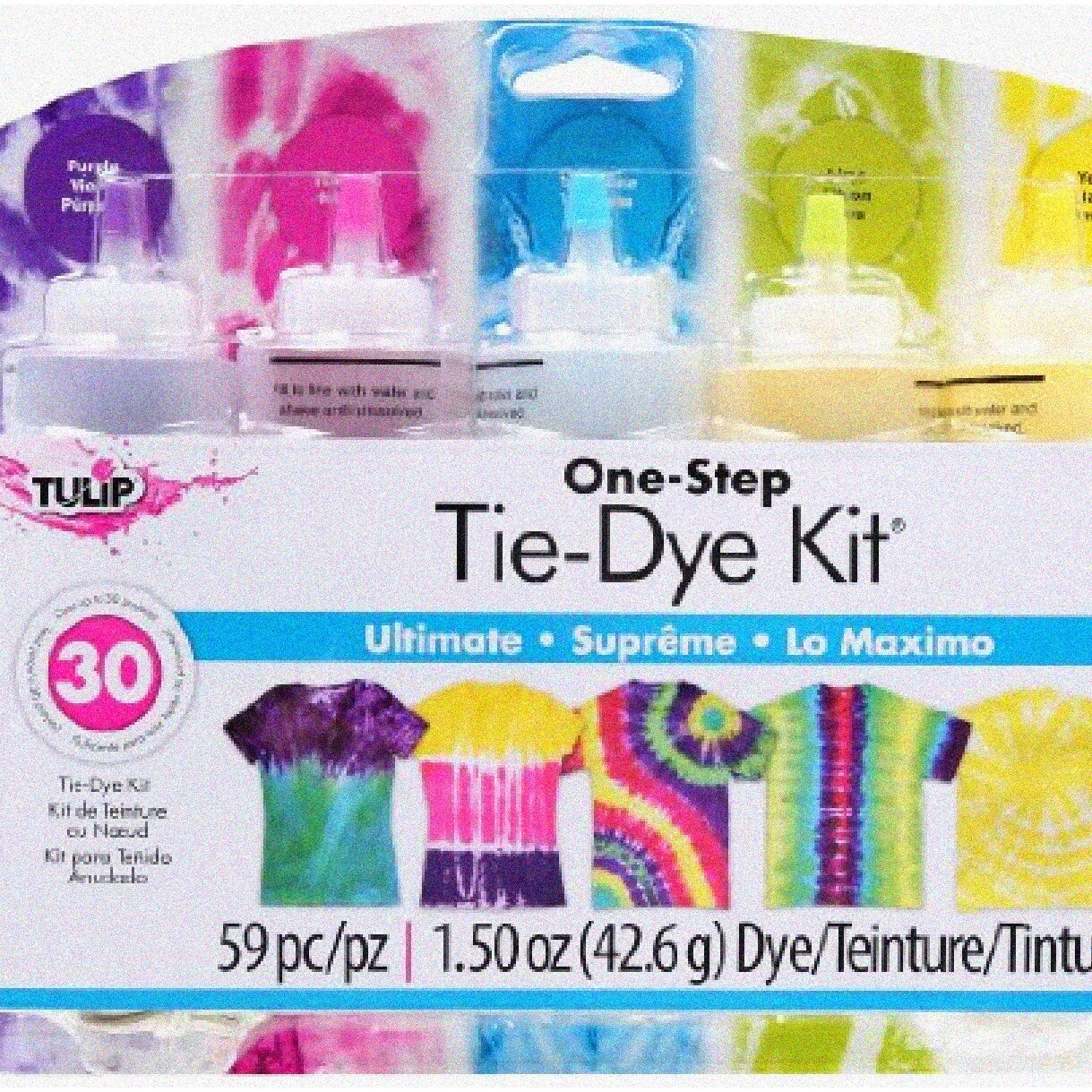 5-in-1 Tie-Dye Kit with 5 Vibrant Dyes