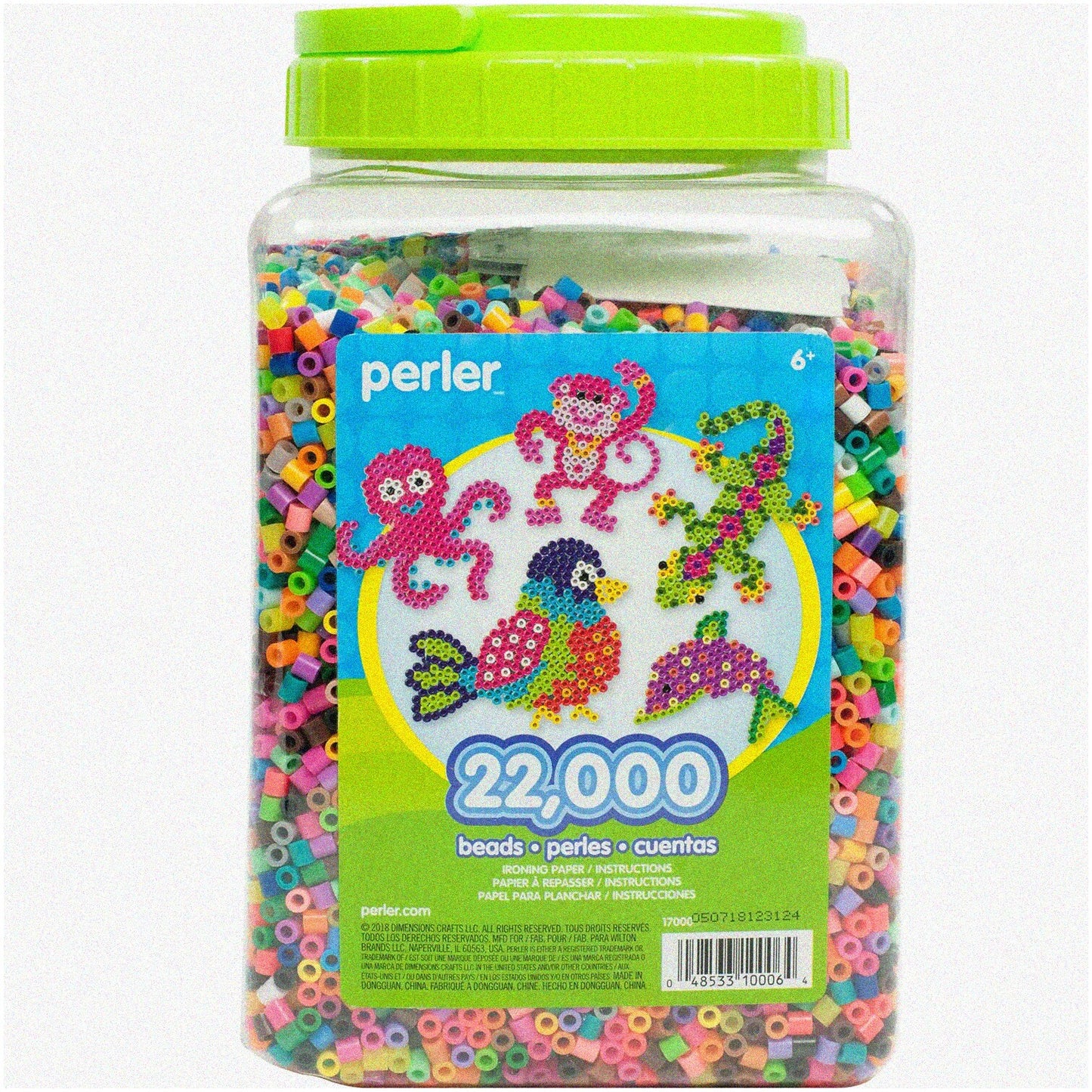22K Assorted Beads Jar - 22,000 Multicolor Beads
