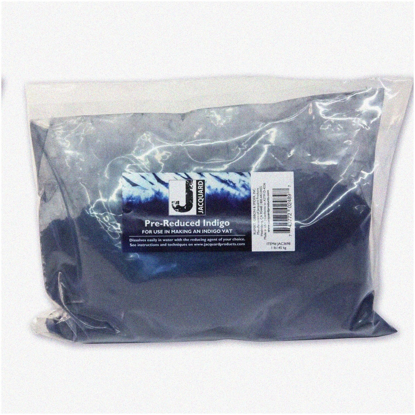 1Lb Pre-Reduced Indigo Dye for Fabrics & Crafts