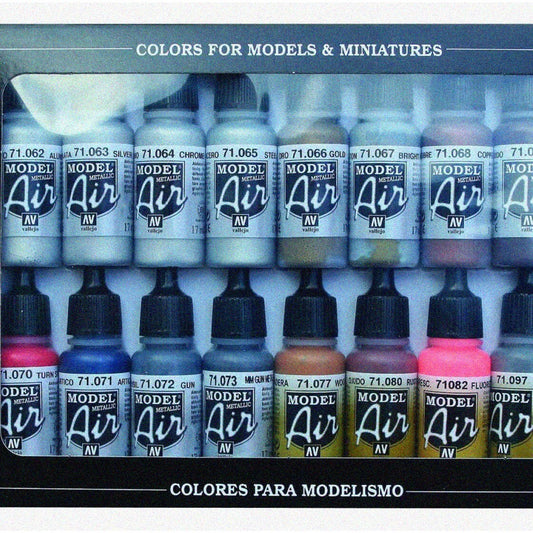 Metallic Paint Set 16 Shades 17ml