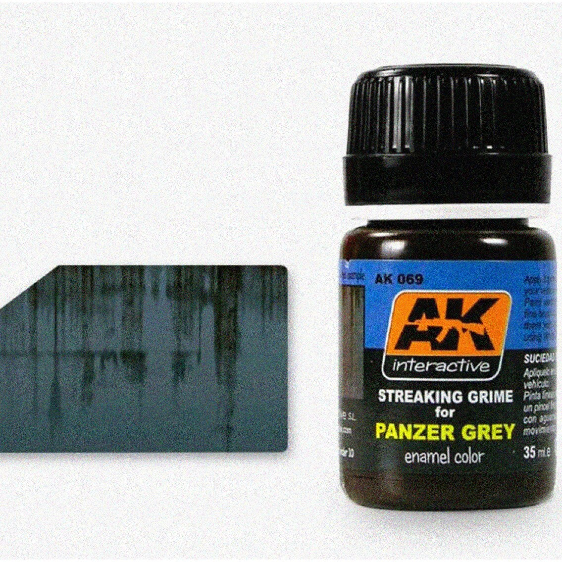 Panzer Grey Streaking Grime Enamel for Tank Effects