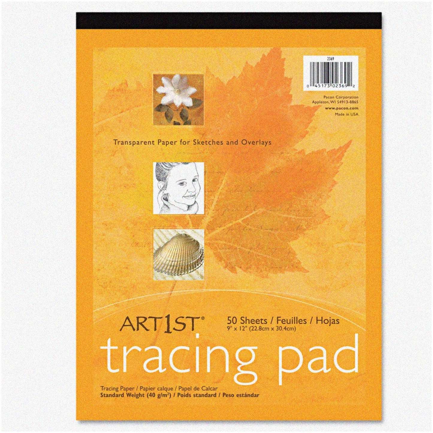 UCreate Trace & Create Pad 9x12 White Paper 50 Sheets