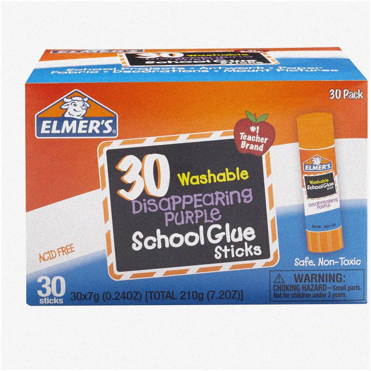 Vanishing Violet Classroom Crayons 30 Pack