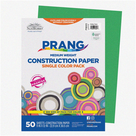 Green Construction Paper 50 Sheets 9x12