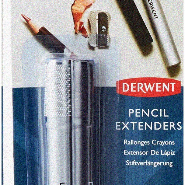 Silver & Black Pencil Extender Set - 2 Pack