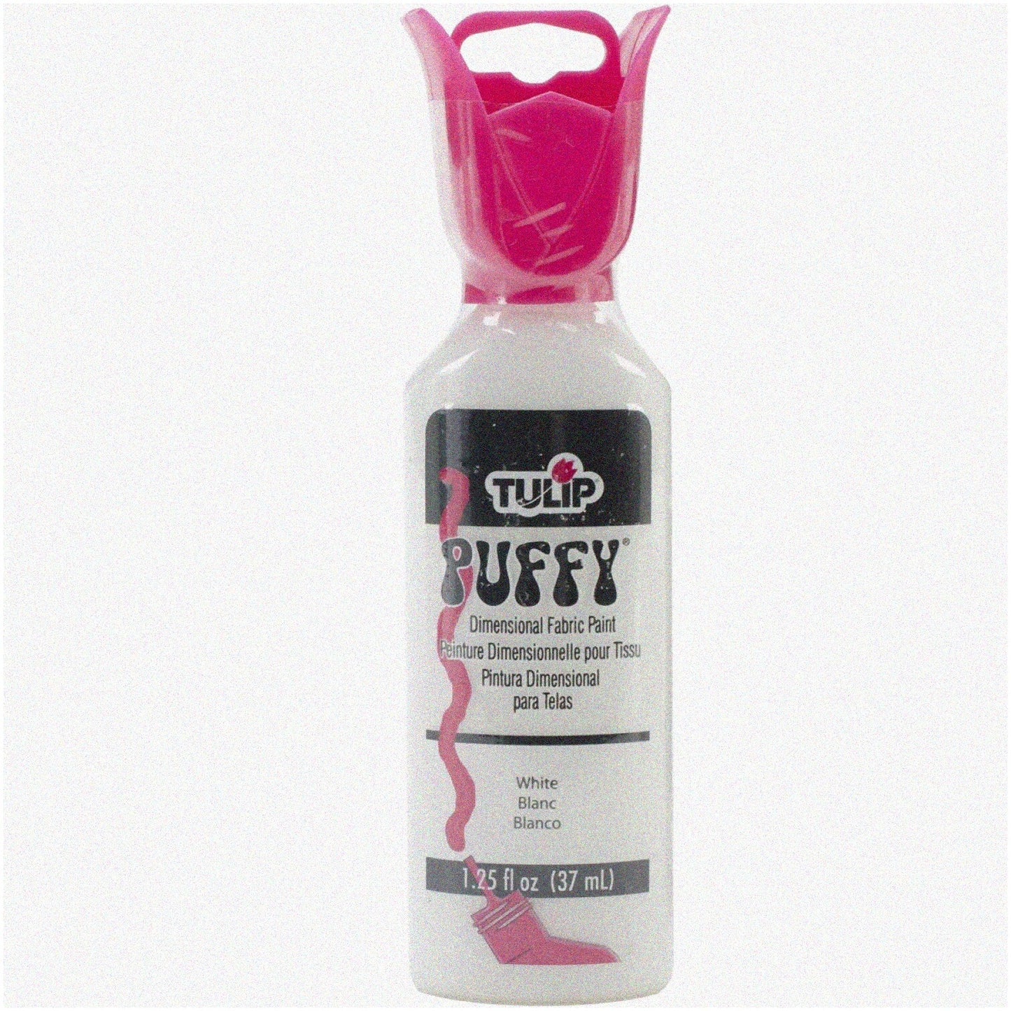 PuffN'Glow 3D Fabric Paint 1.25oz Brilliant White