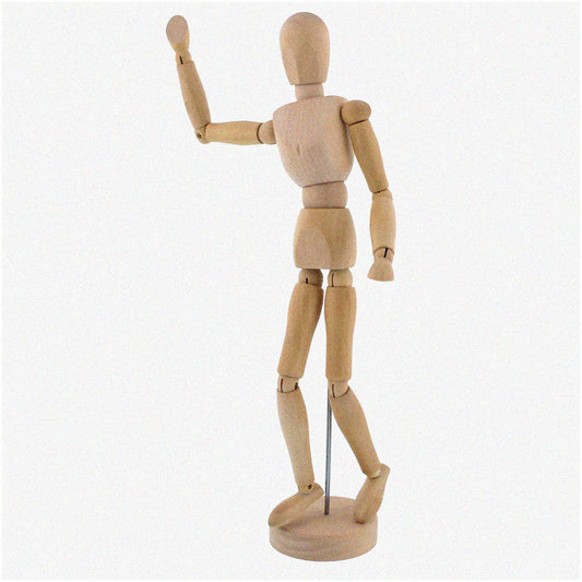 FlexiPose 12" Wooden Artistic Mannequin for Drawing