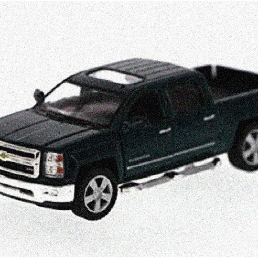 Green Chevy Silverado 2014 LTZ Crew Cab 4x4 Diecast Model