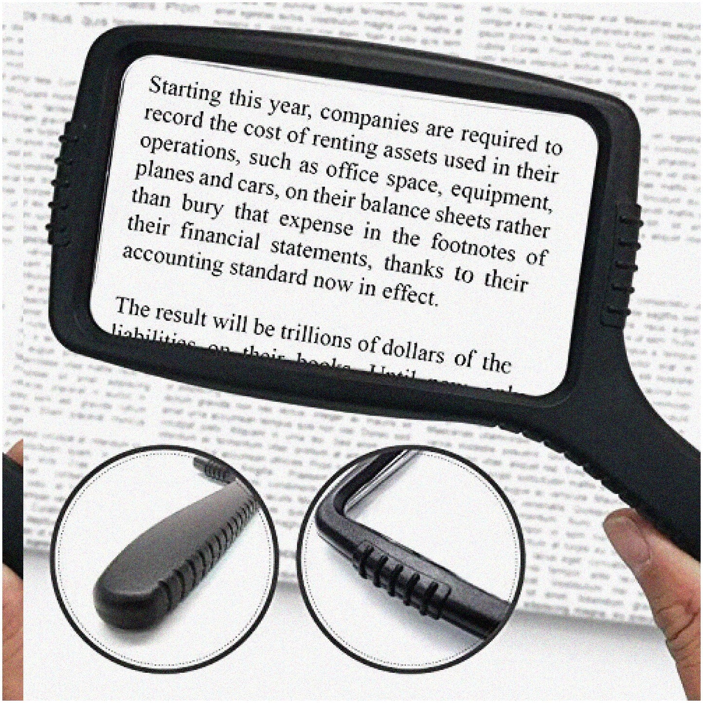 MegaView Wide Lens Magnifier 3X, Large Viewing Area