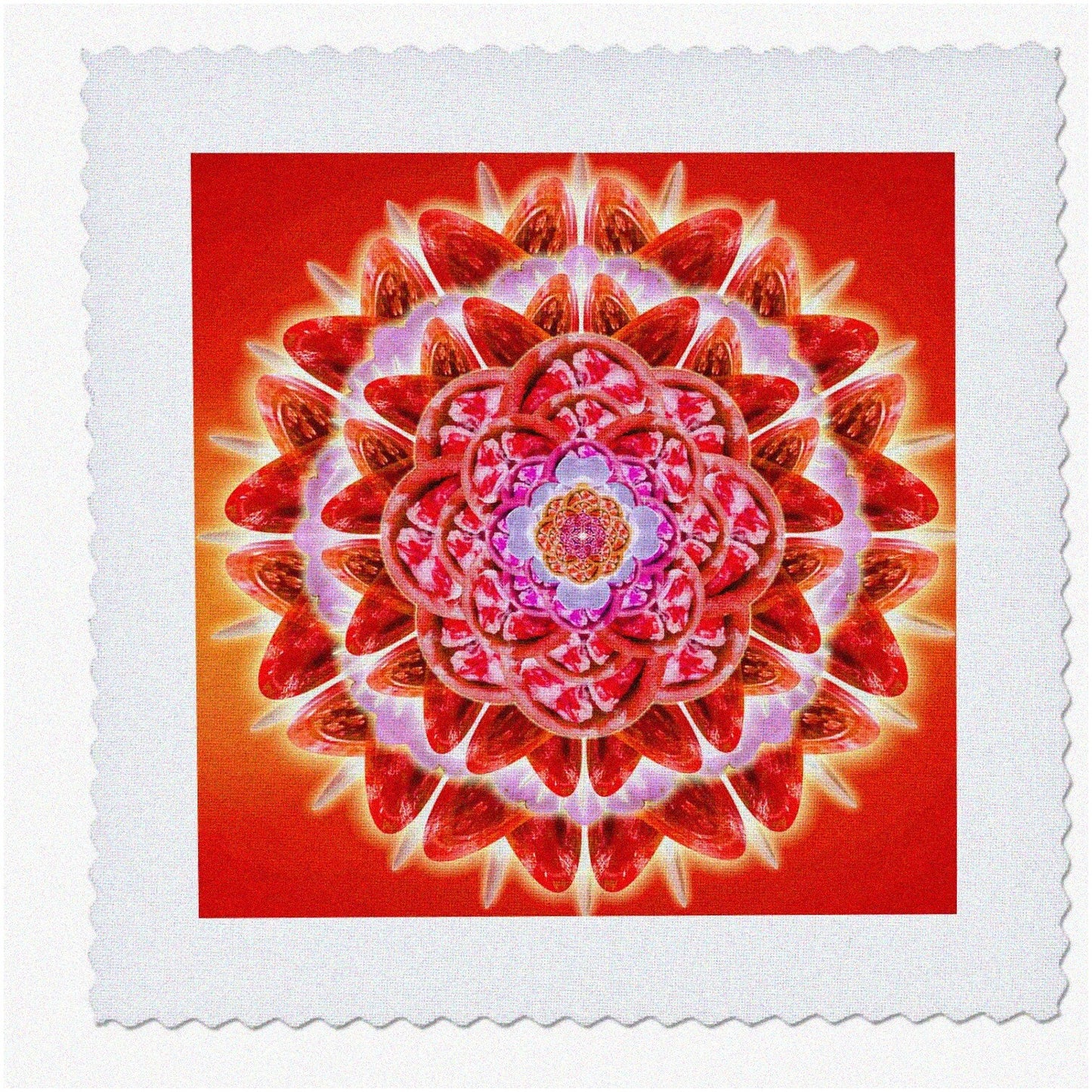 Chakra Harmony Patchwork Quilt Square 10x10 Inches