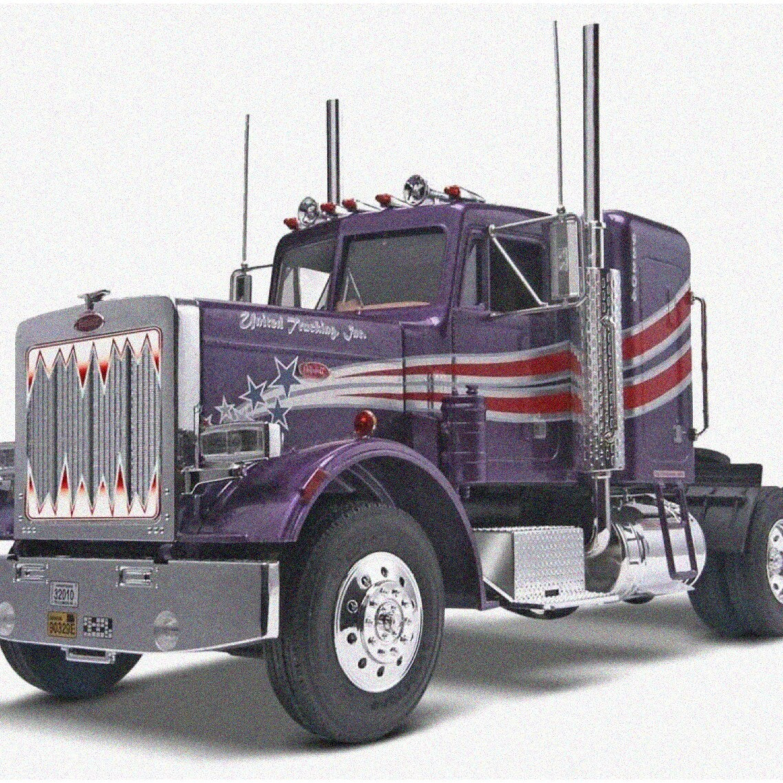 Peterbilt 359 Purple Powerhouse 1:25 Scale Model