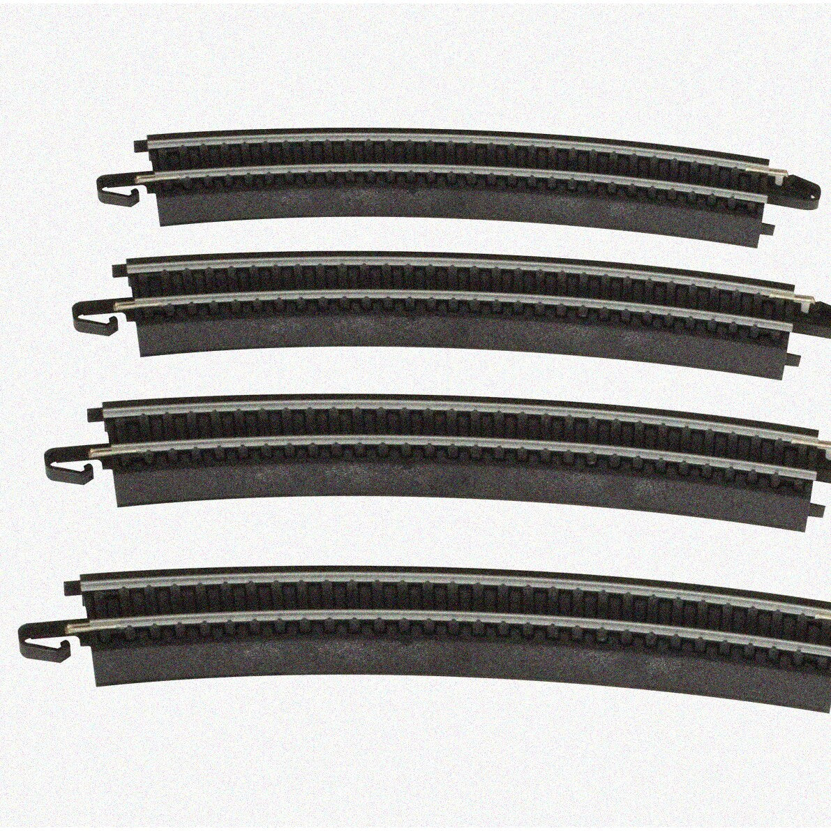 SnapCurve HO Scale Steel Alloy Track Black 18" Radius 4 Pack