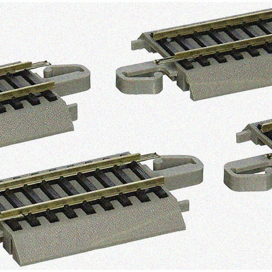 Snap-Fit SilverLine HO Scale Straight Track 4 Pack
