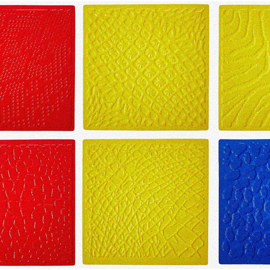 7x7 Animal Skin Rubbing Plates 6 Pack
