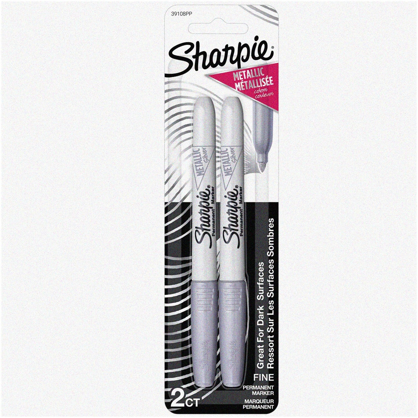 Silver Metallic Markers Set - 2 Count