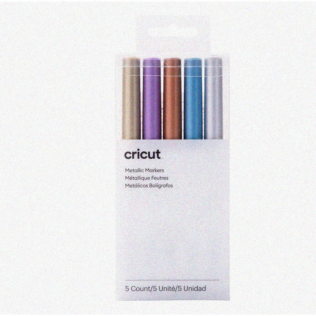 Metallic Pen Collection, 5 Colors, Compact Size