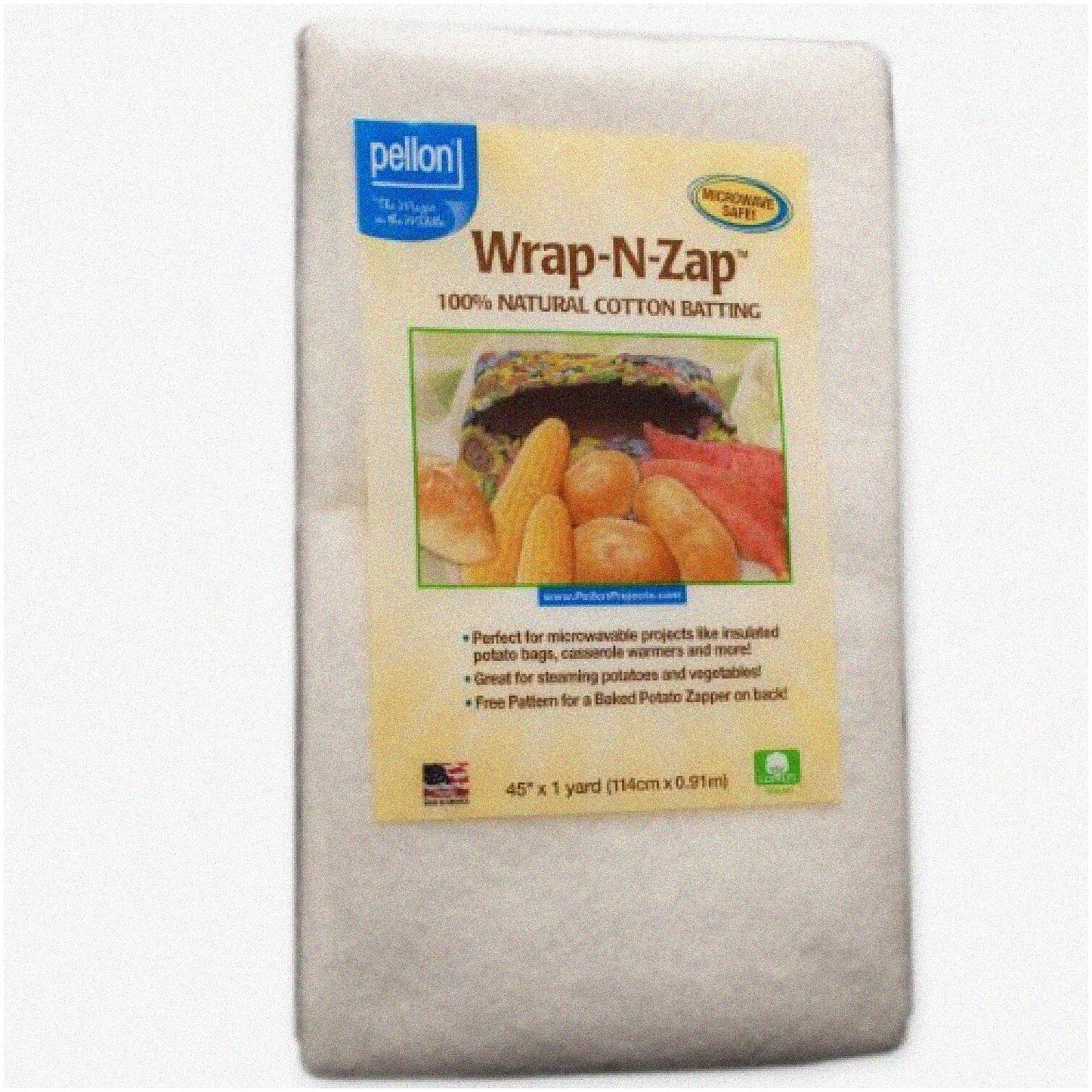 EcoSoft Cotton Quilt Batting 45x36" 1 Pack