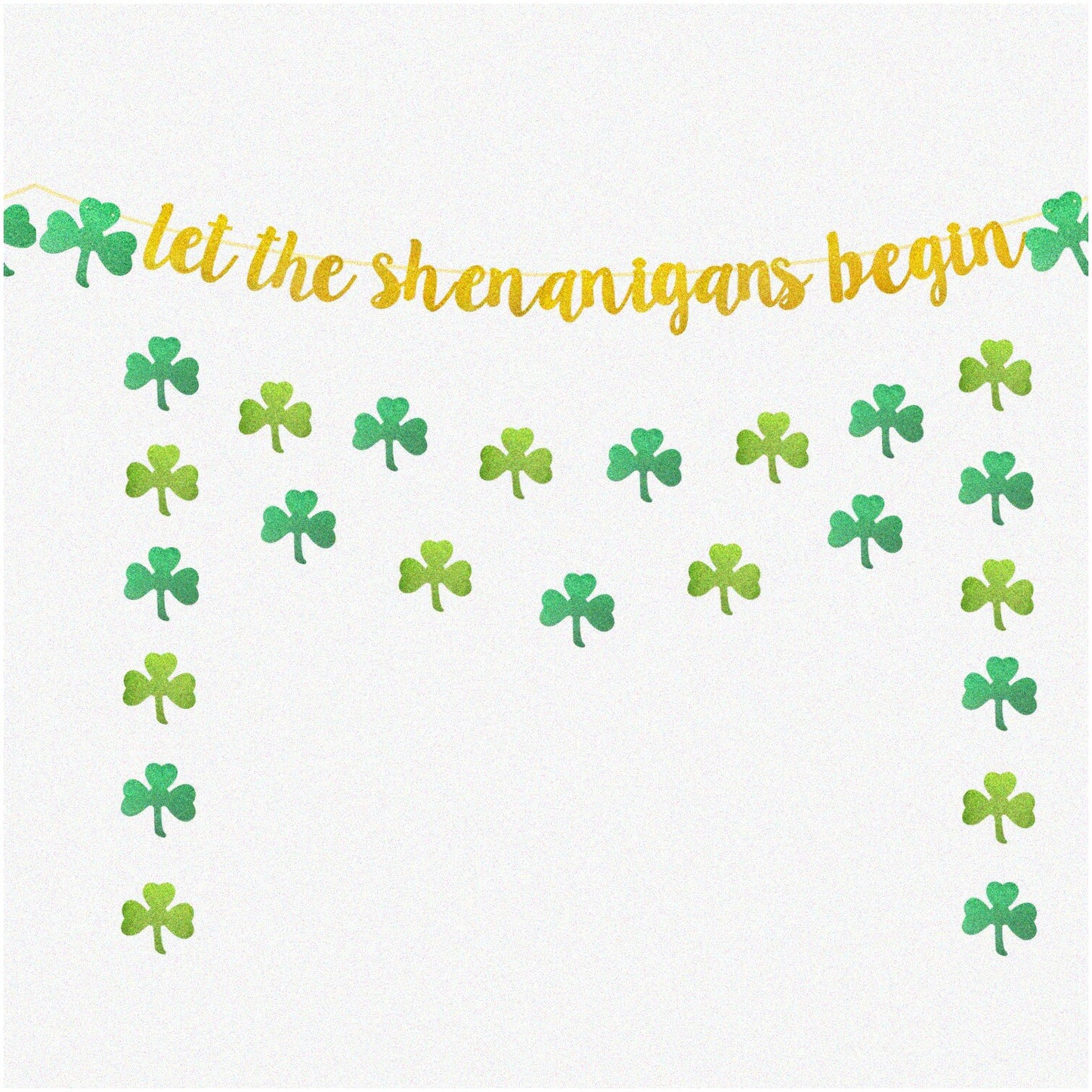 Shenanigans Sparkle St. Patrick's Day Banner and Garland