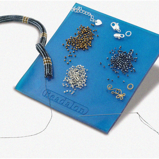 Blue Tacky Bead Mat 4.25" x 4.25"