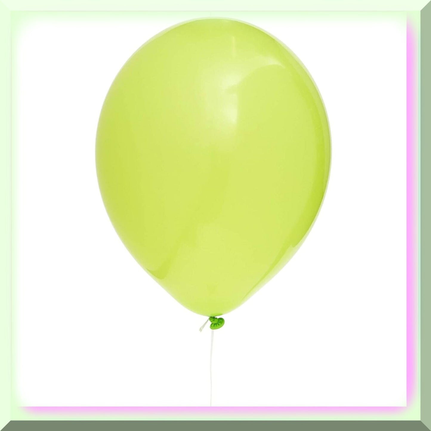 12-Inch Latex Balloons Set 50 Black Lime Green