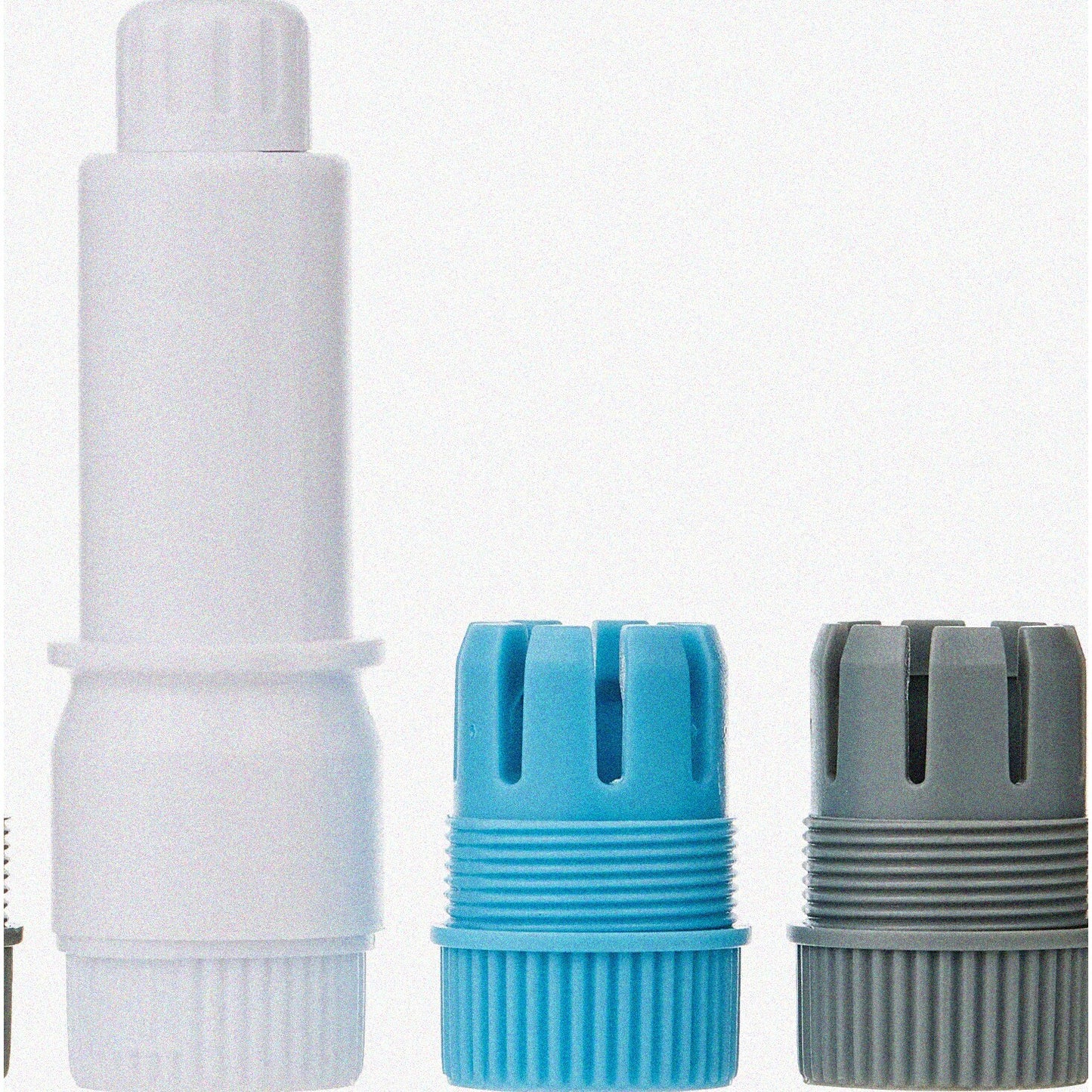 Pen Holder for Desk, Blue, White, Gray, 3.5x5.75x1 inches