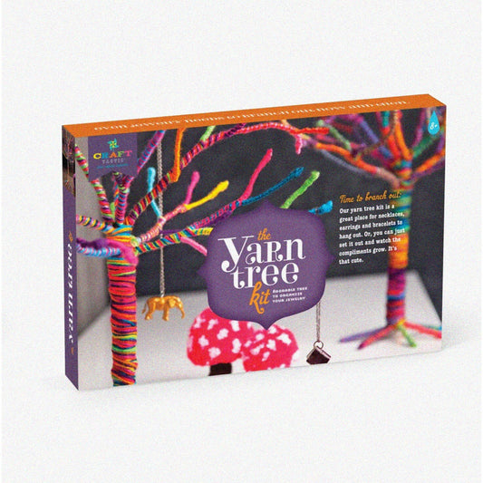DIY Yarn Tree Jewelry Organizer 18" Tall
