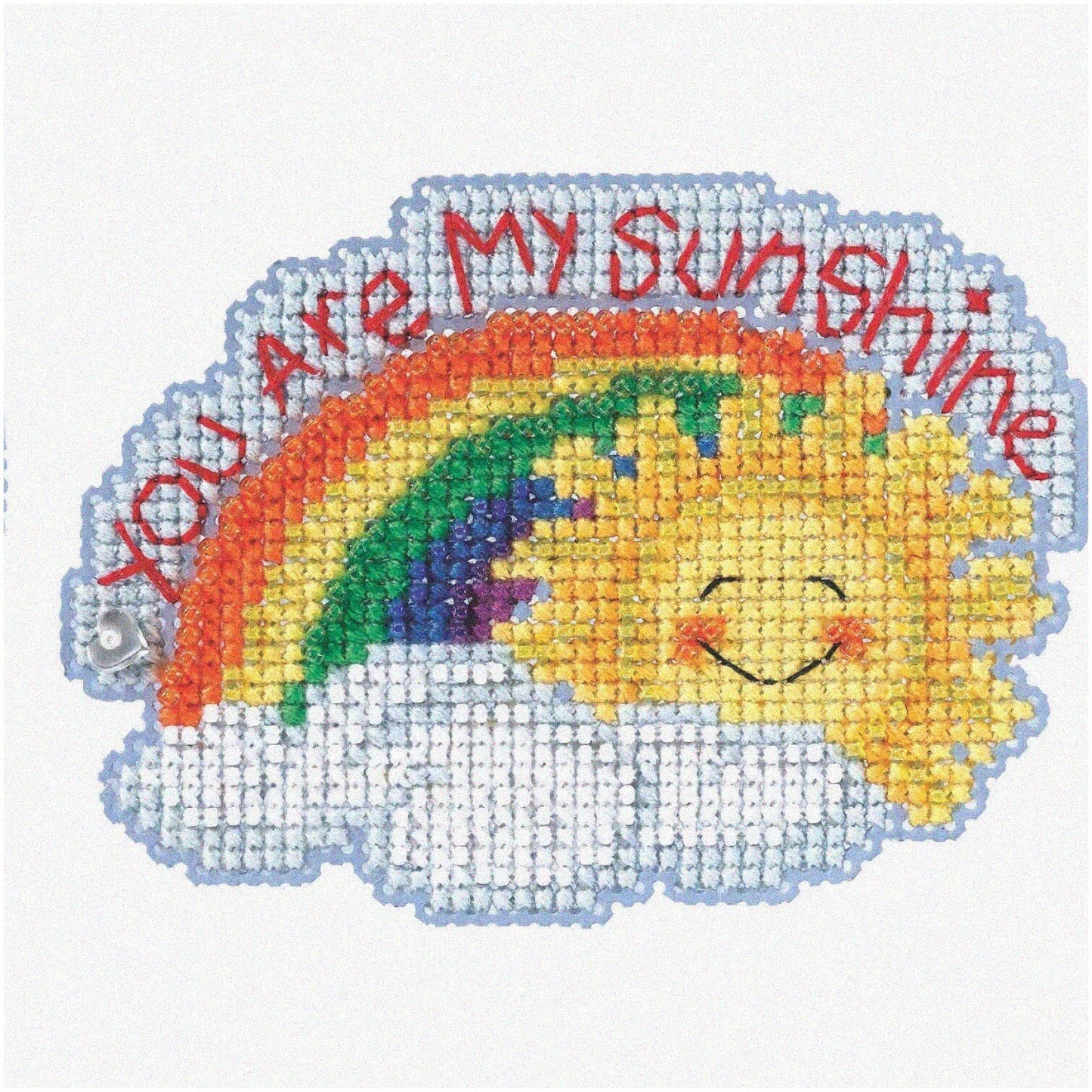 Spring Bouquet Cross Stitch Ornament Kit for Beginners