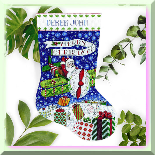 Festive Cross Stitch Stocking Kit