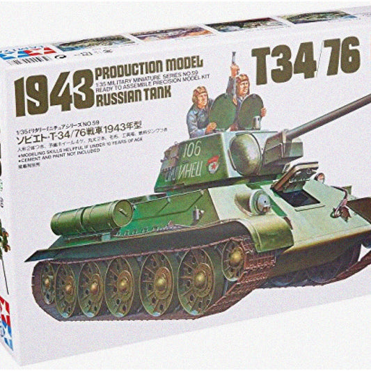 Battlefield Legends Russian T34/76 1943 Tank Model Kit 1/35
