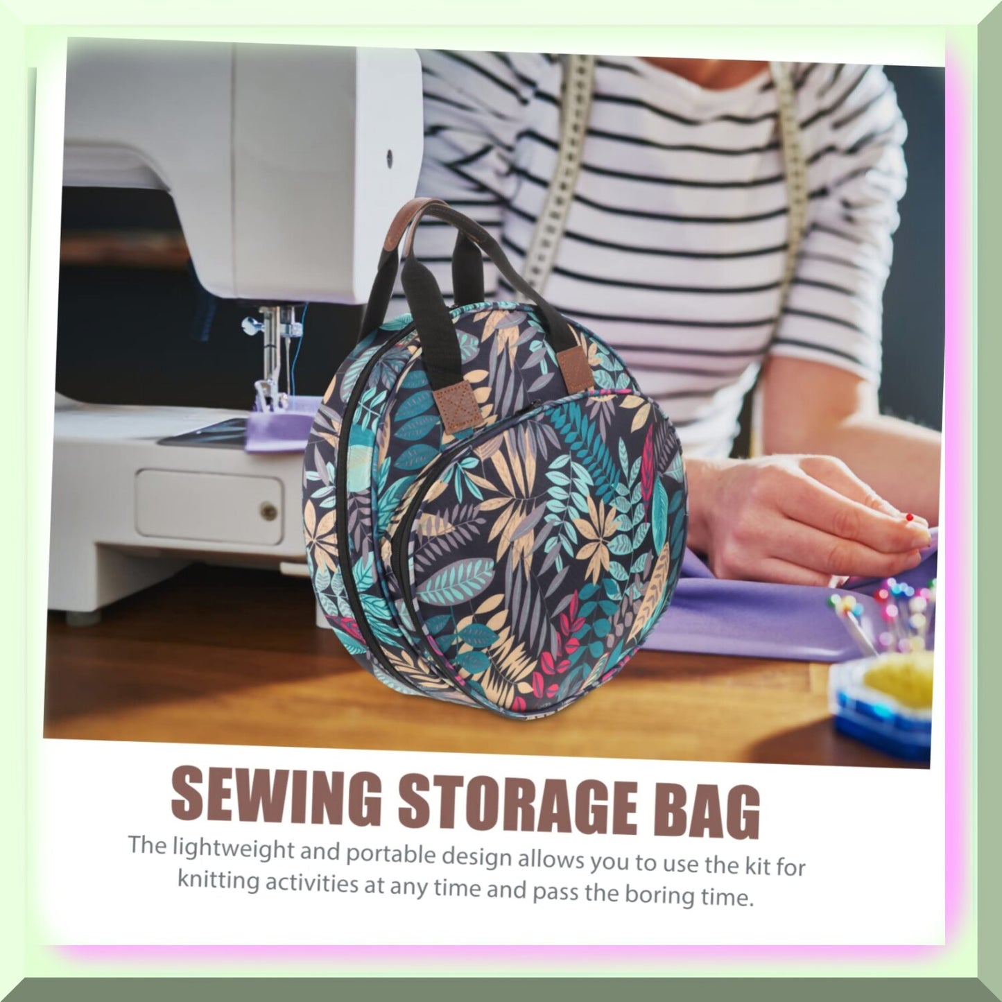 Sewing & Embroidery Tool Storage Bag for Cross Projects
