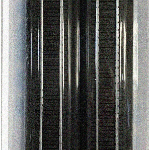 HO Scale 4-Pack 9-Inch Straight Tracks with Black Roadbed