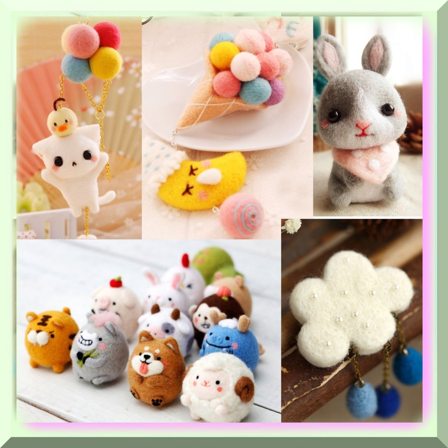 Vibrant Needle Felting Wool for Crafting Small Accessories